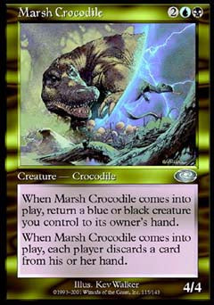 Marsh Crocodile (Planeshift) Near Mint Foil Chinese