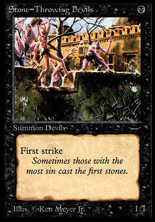 Stone-Throwing Devils (light circle) (Arabian Nights) Near Mint