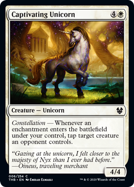 Captivating Unicorn (Theros Beyond Death) Near Mint Foil
