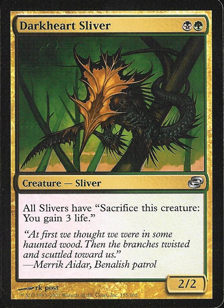 Darkheart Sliver (Planar Chaos) Near Mint Foil