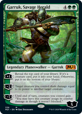 Garruk, Savage Herald (Magic 2021 Core Set) Near Mint