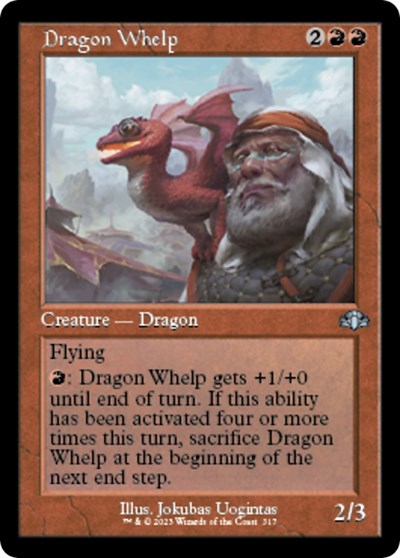 Dragon Whelp (Retro Frame) (Dominaria Remastered) Near Mint Foil