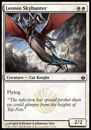 Leonin Skyhunter (Mirrodin Besieged) Near Mint Foil