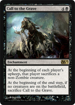 Call to the Grave (Magic 2012 Core Set) Near Mint Foil