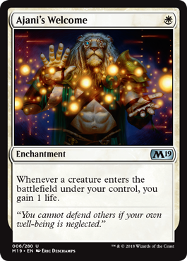 Ajani's Welcome (Magic 2019 Core Set) Near Mint