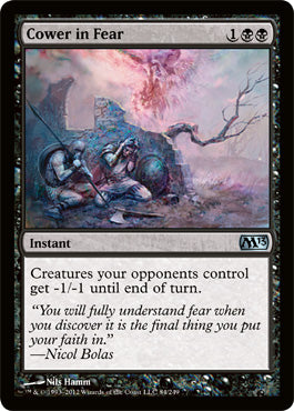 Cower in Fear (Magic 2013 Core Set) Near Mint Foil
