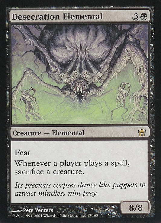 Desecration Elemental (Fifth Dawn) Near Mint Japanese