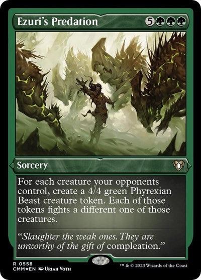 Ezuri's Predation (Foil Etched) (Commander Masters) Near Mint