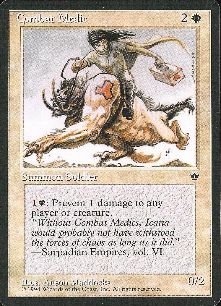 Combat Medic (3) (Fallen Empires) Light Play