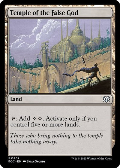 Temple of the False God (Commander: March of the Machine) Near Mint