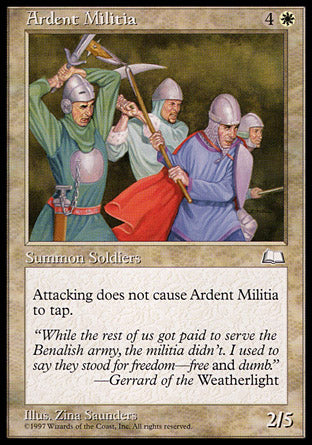 Ardent Militia (Weatherlight) Near Mint
