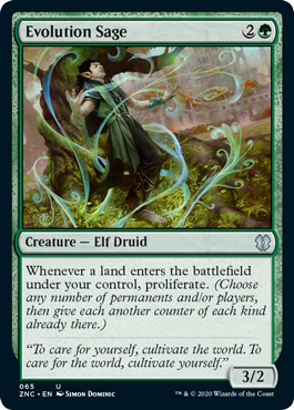 Evolution Sage (Commander 2020 Zendikar Rising) Near Mint