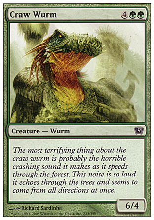 Craw Wurm (9th Edition) Near Mint Foil Russian