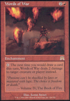 Words of War (Onslaught) Near Mint Foil