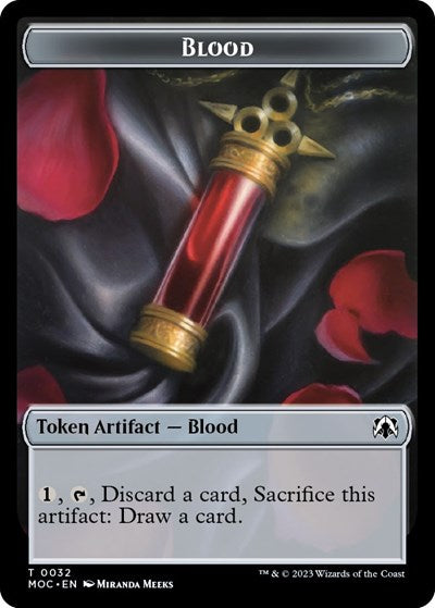 Blood / Shapeshifter Double-sided Token (Commander: March of the Machine) Near Mint