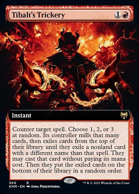 Tibalt's Trickery (Extended Art) (Kaldheim) Near Mint Foil