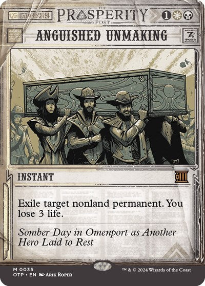 Anguished Unmaking (Outlaws of Thunder Junction: Breaking News) Near Mint