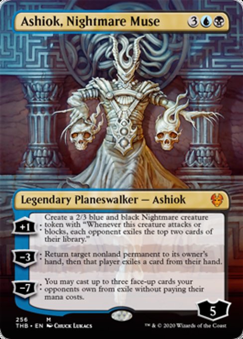 Ashiok, Nightmare Muse (Borderless) (Theros Beyond Death) Near Mint Foil