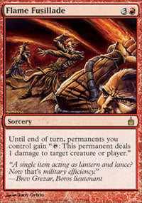Flame Fusillade (Ravnica) Light Play