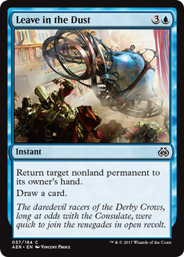 Leave in the Dust (Aether Revolt) Near Mint Foil
