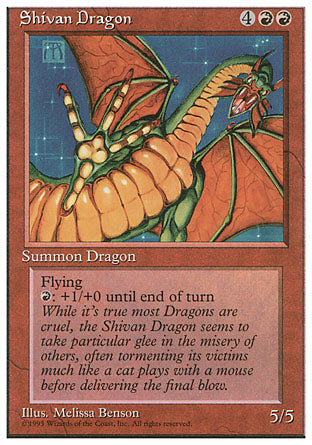 Shivan Dragon (4th Edition) Near Mint