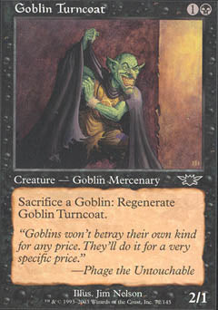 Goblin Turncoat (Legions) Near Mint Foil