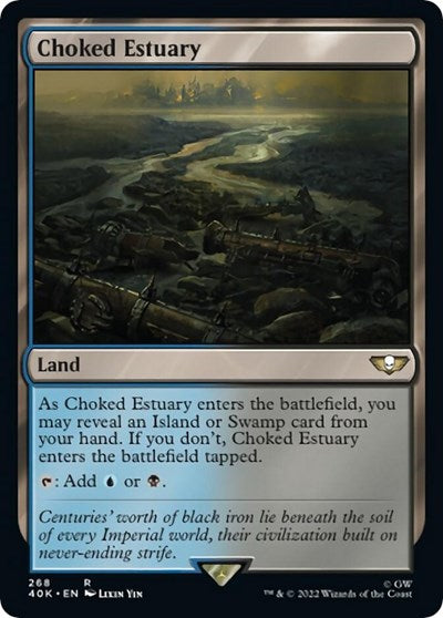 Choked Estuary (Surge Foil) (Universes Beyond: Warhammer 40K) Near Mint