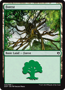 Forest (40) (Duel Decks: Zendikar vs Eldrazi) Near Mint