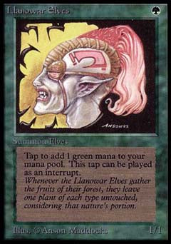 Llanowar Elves (Alpha) Near Mint