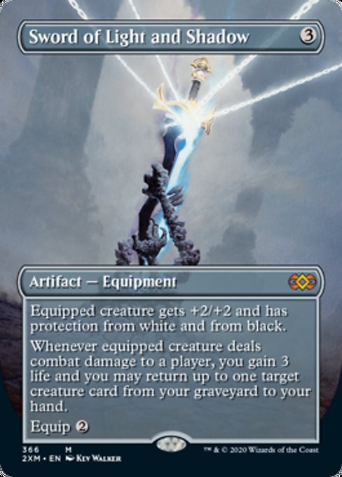 Sword of Light and Shadow (Borderless) (Double Masters) Near Mint