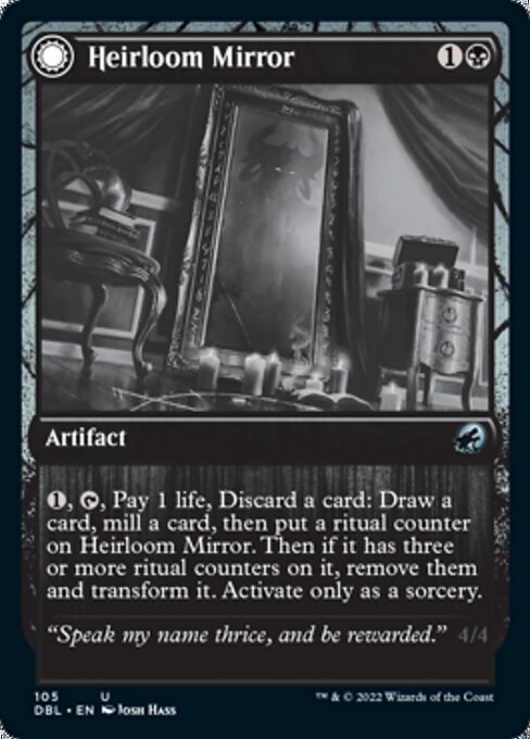 Heirloom Mirror / Inherited Fiend (Innistrad: Double Feature) Near Mint Foil