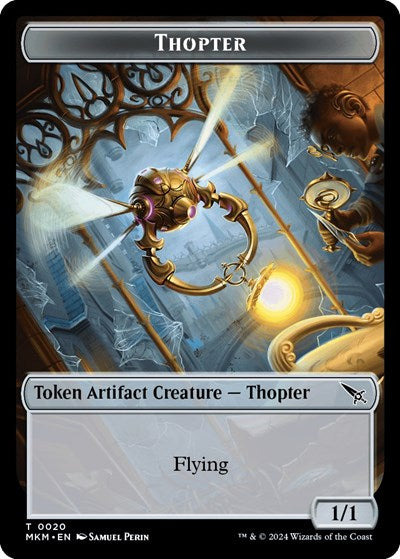 Thopter (0020) / Voja Fenstalker Double-Sided Token (Murders at Karlov Manor) Near Mint