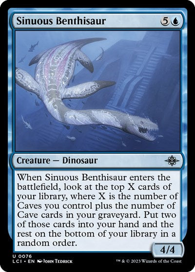 Sinuous Benthisaur (The Lost Caverns of Ixalan) Near Mint Foil