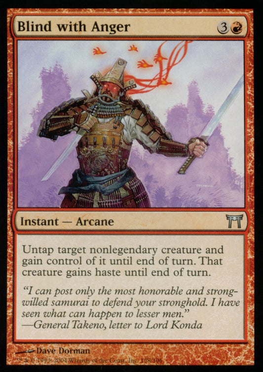 Blind with Anger (Champions of Kamigawa) Near Mint Foil