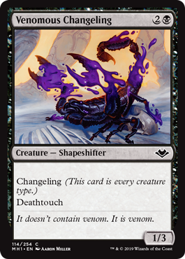 Venomous Changeling (Modern Horizons) Near Mint Foil
