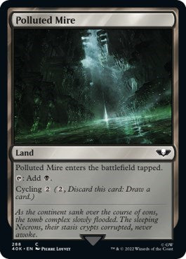 Polluted Mire (Surge Foil) (Universes Beyond: Warhammer 40K) Near Mint