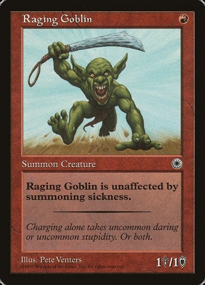 Raging Goblin (2) (Portal) Near Mint