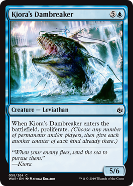 Kiora's Dambreaker (War of the Spark) Near Mint Foil