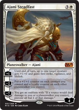 Ajani Steadfast (Magic 2015 Core Set) Near Mint Foil
