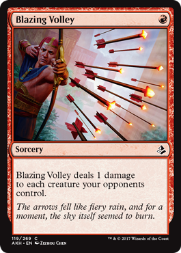 Blazing Volley (Amonkhet) Near Mint Foil