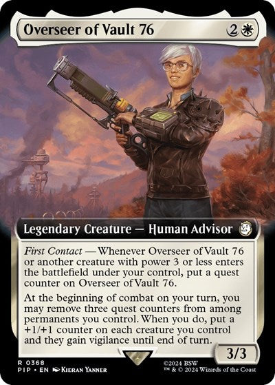 Overseer of Vault 76 (Extended Art) (Universes Beyond: Fallout) Near Mint