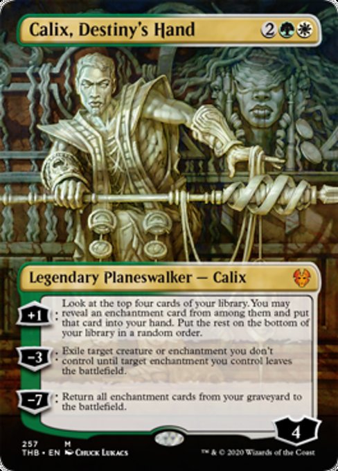 Calix, Destiny's Hand (Borderless) (Theros Beyond Death) Near Mint