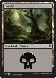 Swamp (261) (Khans of Tarkir) Near Mint