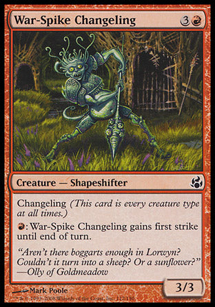 War-Spike Changeling (Morningtide) Near Mint Foil