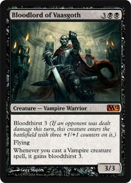 Bloodlord of Vaasgoth (Magic 2012 Core Set) Near Mint Foil