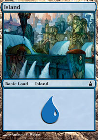 Island (293) (Ravnica) Near Mint Foil