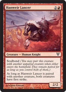 Hanweir Lancer (Avacyn Restored) Near Mint Foil