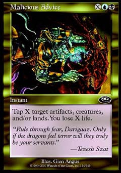 Malicious Advice (Planeshift) Near Mint