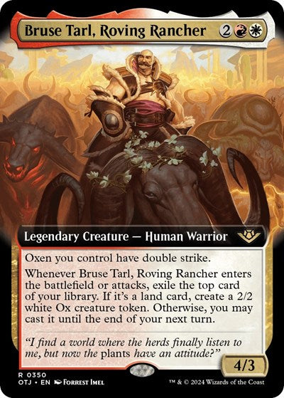 Bruse Tarl, Roving Rancher (Extended Art) (Outlaws of Thunder Junction) Near Mint