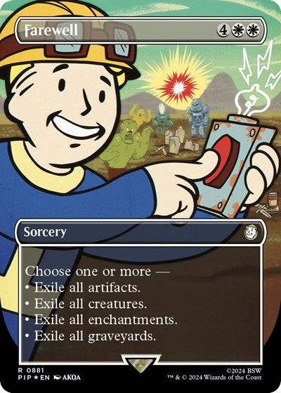 Farewell (Borderless) (Surge Foil) (Universes Beyond: Fallout) Near Mint